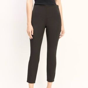 Everlane Black Bi Stretch Work Pants Slim Ankle Side Zip Size 4